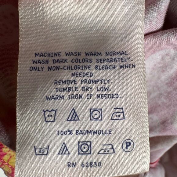 Lands’ End Boys Pineapple Print Shorts Size 10 Slim Pink Yellow Cotton Summer - Picture 6 of 10